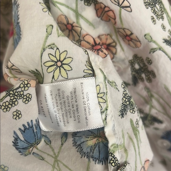 Talbots Red and Blue Casual Button Down Shirt - Picture 14 of 14